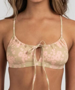 Coupon 😉 Billabong Dragonfly Coco Bralette 👙 Bikini Top Olive ✨ -Hot Sale Citybeach Store 20335130 01 LT XL