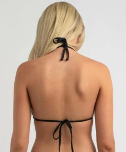 Outlet 🔔 Topanga Benny Beaded Triangle 👙 Bikini Top Black 😍 -Hot Sale Citybeach Store 20335415 01 LT XL