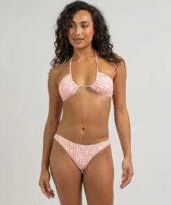 Wholesale 👍 Kaiami Betsy Triangle 👙 Bikini Top Coral ✨