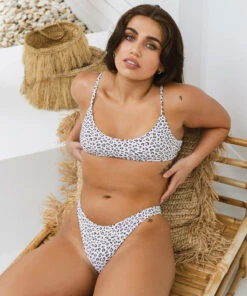 Outlet 😉 Kaiami Sassy Bralette 👙 Bikini Top White/choc 😉