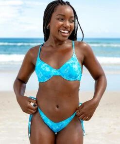 Best reviews of 🥰 Topanga Isadora Balconette 👙 Bikini Top Blue 🧨