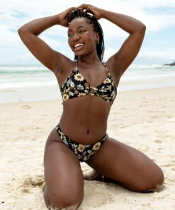 Best reviews of ๐ Topanga Goldie Ring Triangle ๐ Bikini Top Black ๐คฉ