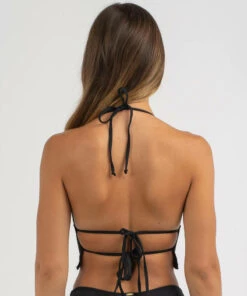 Hot Sale 🔔 Topanga Laney Long Line Triangle 👙 Bikini Top Black 🔥 -Hot Sale Citybeach Store 20335621 01 LT XL