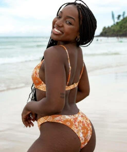 Outlet โจ Topanga Wednesday High Cut ๐ Bikini Bottom Orange โค๏ธ