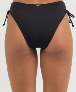 Best Sale 😀 Topanga Laney Ruch Side 👙 Bikini Bottom Black 🔥 -Hot Sale Citybeach Store 20335628 01 LT XL