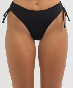 Best Sale 😀 Topanga Laney Ruch Side 👙 Bikini Bottom Black 🔥 -Hot Sale Citybeach Store 20335628 01 RT XL
