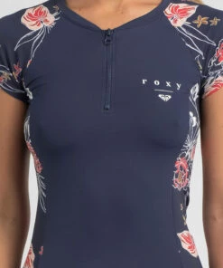 Cheapest 🔔 Roxy Sunset Boogie Cap Sleeve Rash Vest Mood Indigo Sunset Boogie S ❤️ -Hot Sale Citybeach Store 20335793 02 RT XL