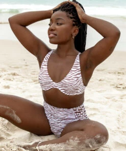 Cheapest 😀 Kaiami Zane Balconette 👙 Bikini Top White/choc 🛒