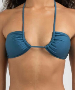 Discount 🔔 Kaiami Liz Sliding 👙 Bikini Top Shiny Mermaid Blue 🔔 -Hot Sale Citybeach Store 20335908 01 RT XL