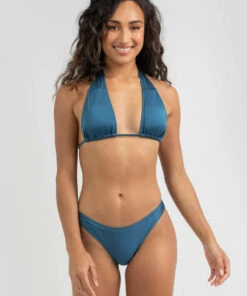 Discount 🔔 Kaiami Liz Sliding 👙 Bikini Top Shiny Mermaid Blue 🔔 -Hot Sale Citybeach Store 20335908 01 TP XL