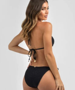Brand new 👍 Topanga Stacie Shirred Tie 👙 Bikini Bottom Black ❤️ -Hot Sale Citybeach Store 20335919 01 TP XL