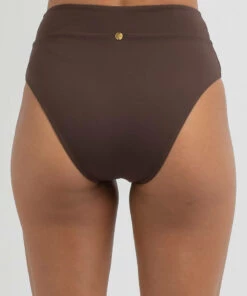 Best deal 🛒 Kaiami Rita High Waist 👙 Bikini Bottom Dark Choc 🔔 -Hot Sale Citybeach Store 20336042 01 LT XL