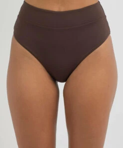 Best deal 🛒 Kaiami Rita High Waist 👙 Bikini Bottom Dark Choc 🔔 -Hot Sale Citybeach Store 20336042 01 RT XL