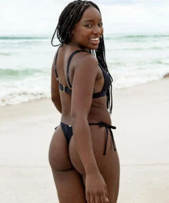 Brand new 😍 Topanga Corsica Tie Side G-String 👙 Bikini Bottom Black 😉