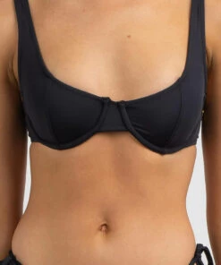 Discount 🎉 Kaiami Khai Balconette 👙 Bikini Top Black ⭐ -Hot Sale Citybeach Store 20336067 01 RT XL