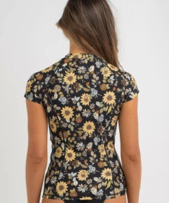 Best deal 💯 Topanga Goldie Cap Sleeve Rash Vest Black ❤️ -Hot Sale Citybeach Store 20336122 01 LT XL 1