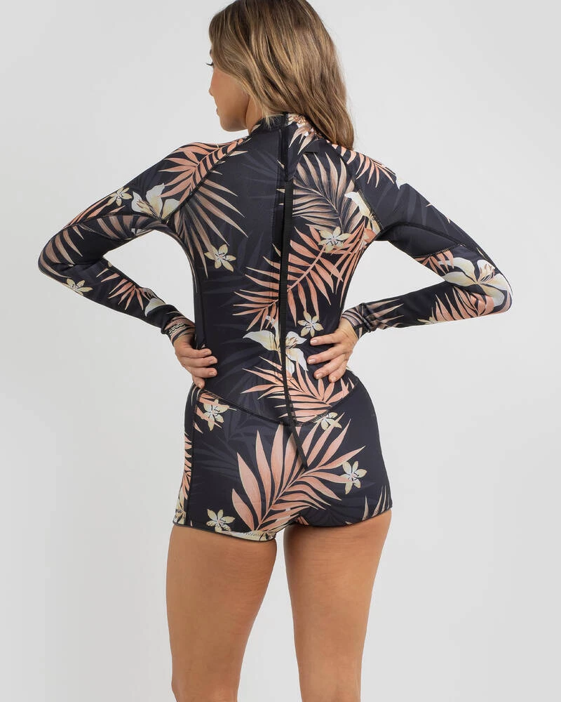 Cheap 😀 Billabong Spring Fever 2mm Long Sleeve Surfsuit Black Pebble 🥰 2 Cheap 😀 Billabong Spring Fever 2mm Long Sleeve Surfsuit Black Pebble 🥰 - Image 2